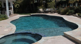 Leveled Spa and Tanning Ledge